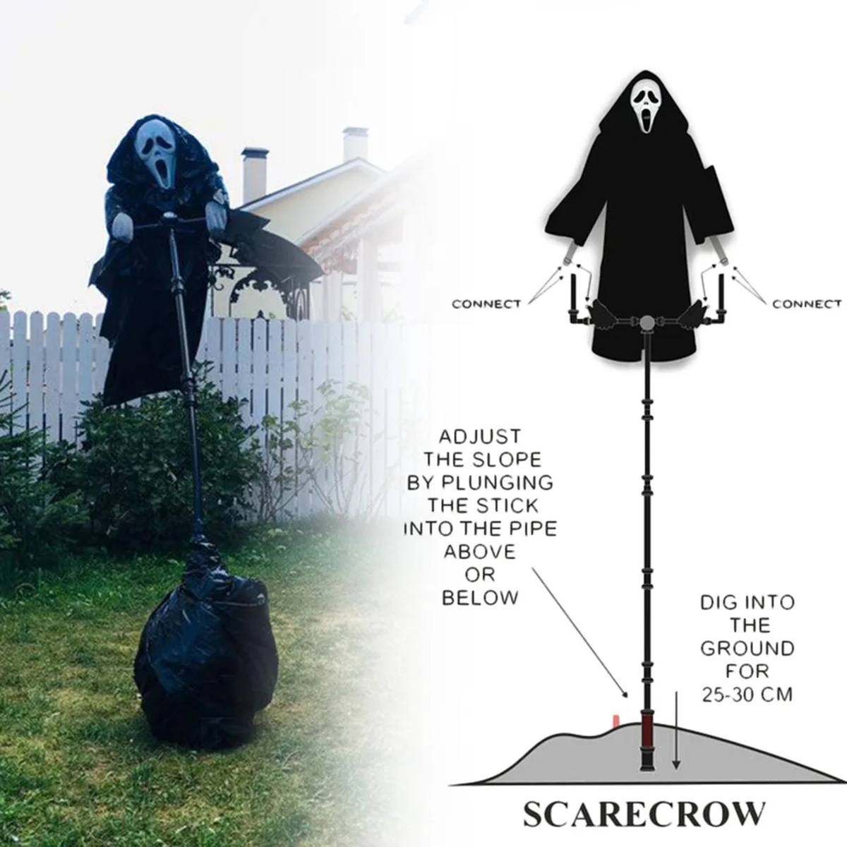 Halloween Scarecrow Hanging Decoration Large